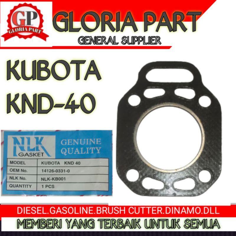 Packing kop (GASKET HEAD) KUBOTA KND40