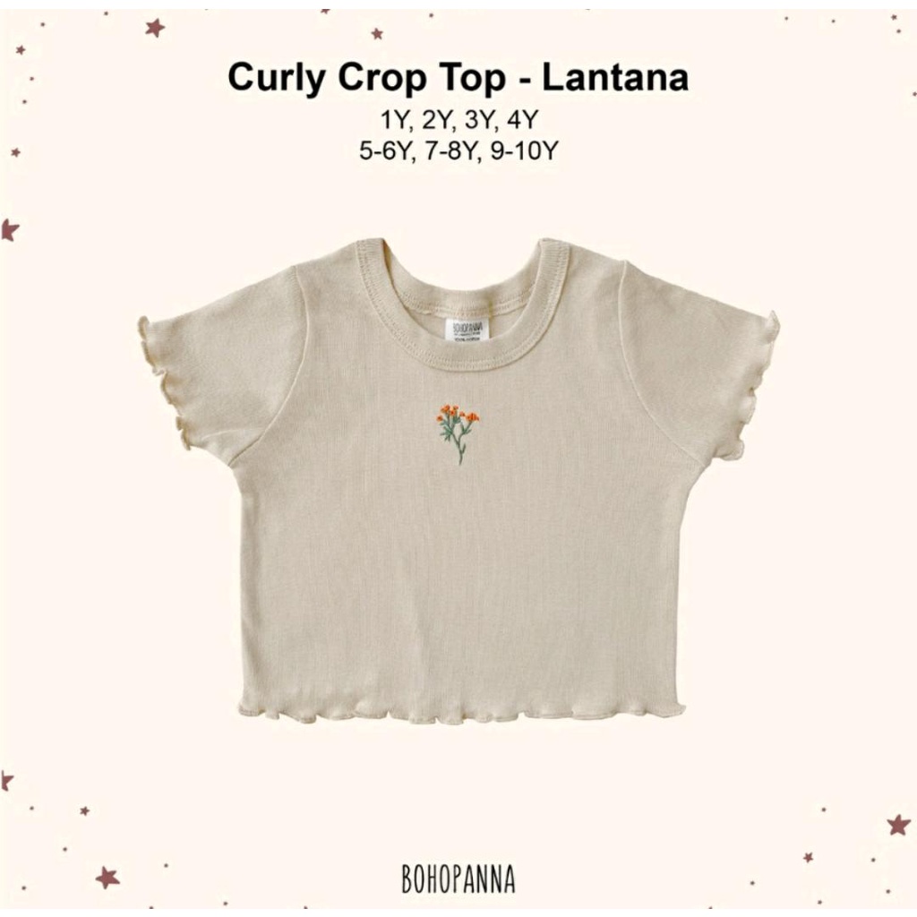 BOHOPANNA CURLY CROP TOP / ATASAN ANAK