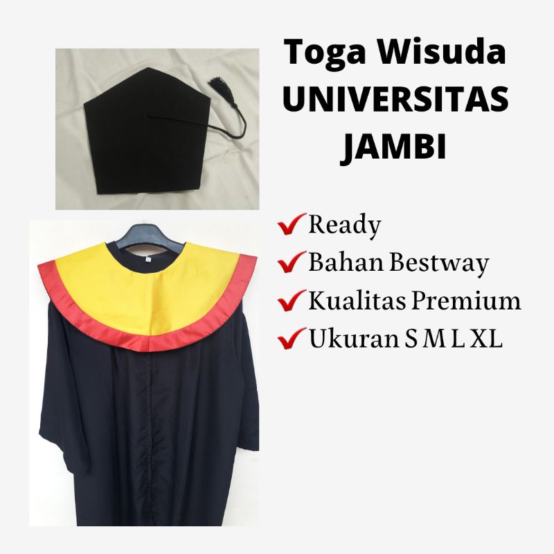 Toga Wisuda UNJA Universitas Jambi/ Atribut Wisuda