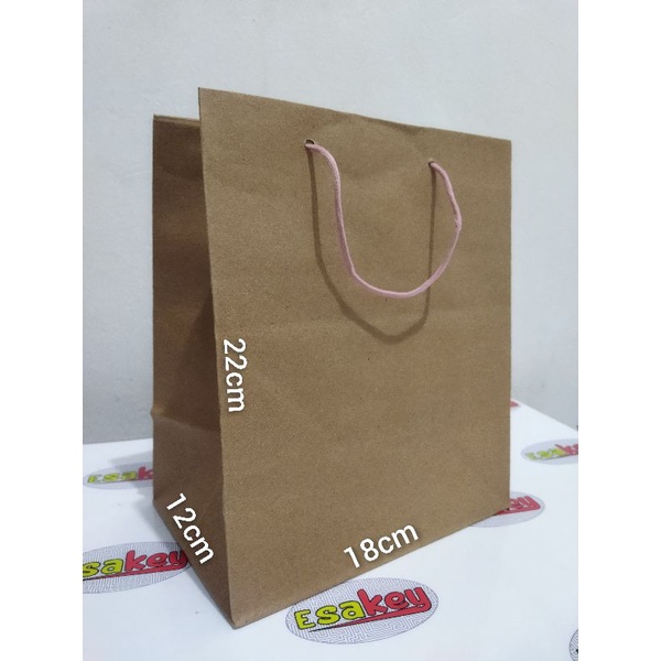 

12 Pcs (1 lusin) Paper Bag 18x22x12cm (R5)