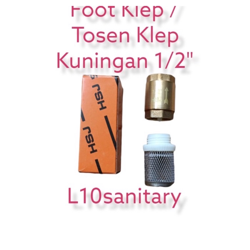 Foot Klep Kuningan / Tosen Klep Kuningan 1/2” Inch