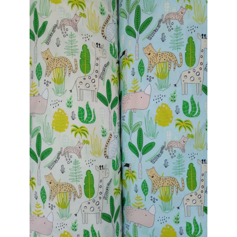 Kain sprei motif anak murah Motif Animal habitat