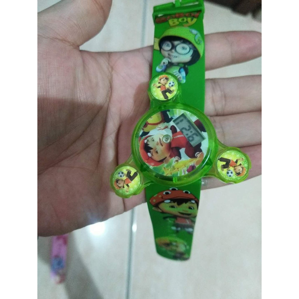 jam tangan anak karakter karton model spinner