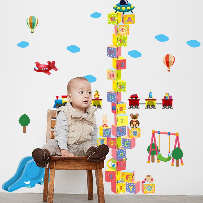 (TXXL) RELIZA WALL STICKER PENGUKUR TINGGI BADAN ANAK ANGKA GROW UP SK2002 STIKER DINDING