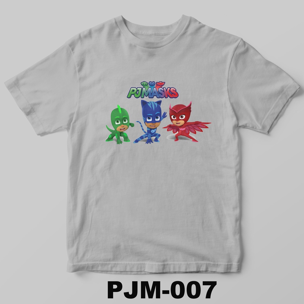 [FREE NAMA !!] Kaos Anak &amp; Family PJ Mask 100% COTTON PREMIUM