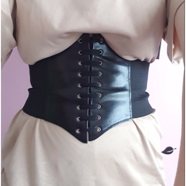 Corset Waist Belt Ikat Pinggang Lace Up Fashion Shopee Indonesia