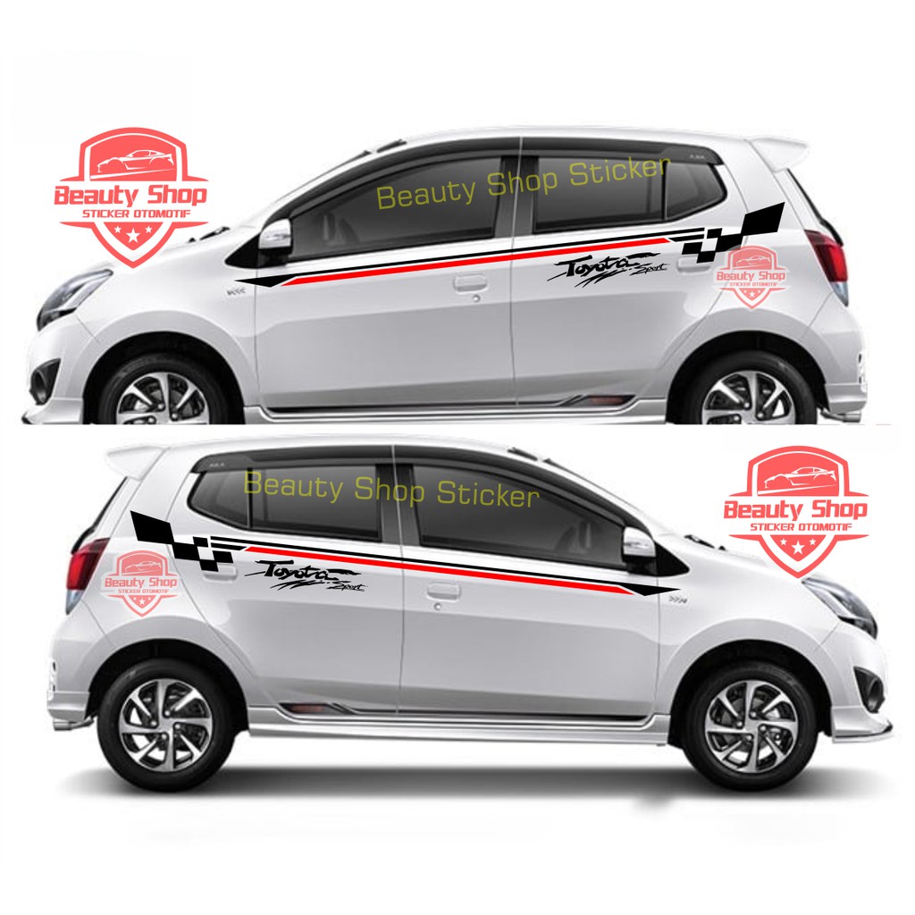 STIKER AGYA STICKER MOBIL TOYOTA AGYA ETIOS VALCO SPORT SIDE BODY