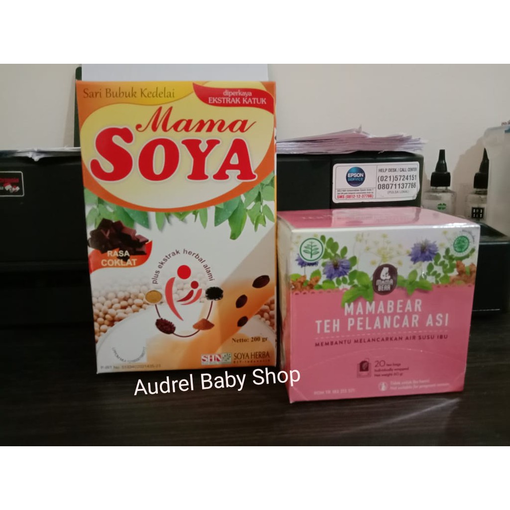 Paket Mama Bear &amp; Mama Soya Susu Kedelai Pelancar Asi