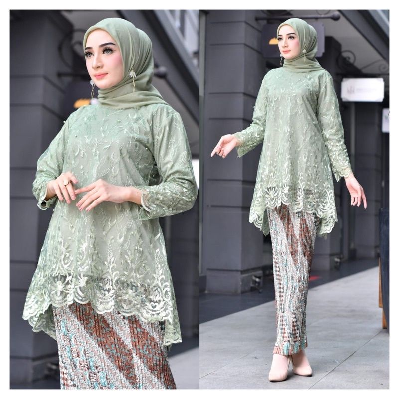 BA SETELAN KEBAYA TUNIK TULLE//KEBAYA WISUDA//KEBAYA PESTA//KEBAYA MODERN BY BA