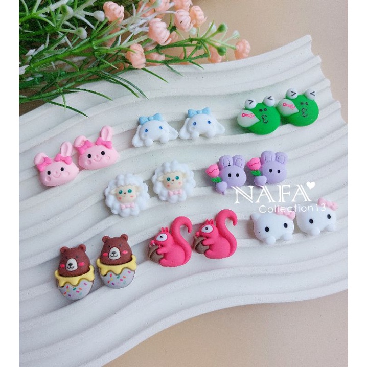 (10pcs) Clay tupai n friend