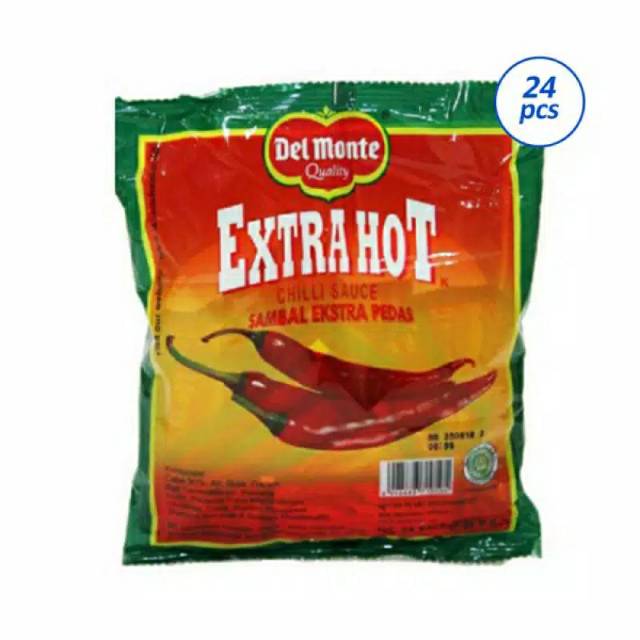 

Delmonte Sauce Extra Hot / Saos /Saus Sambal / Sambel Sachet 9gr x 24pcs