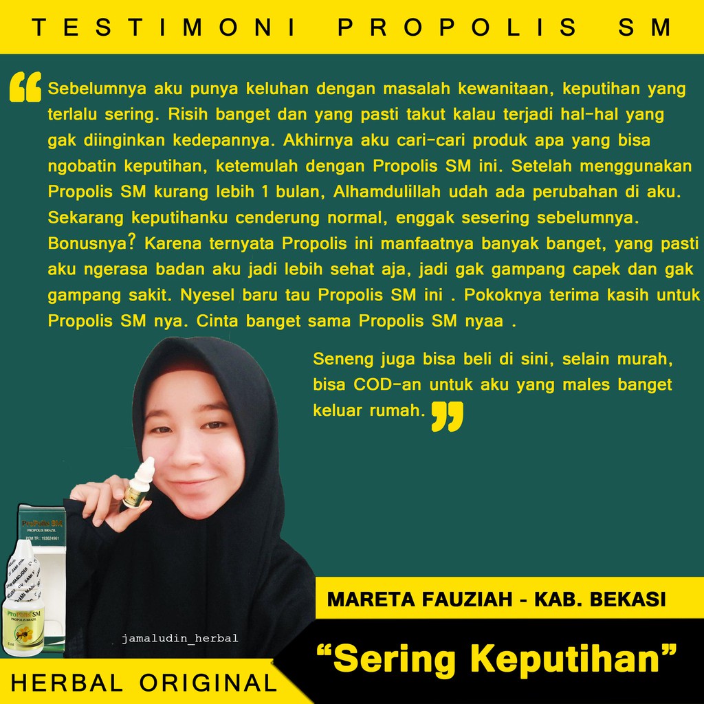 Obat Oles Untuk Vagina Lecet Perih 100% ASLI Alami, Obat Vagina Gatel, Salep Alami Vagina Gatal Becek, Penghilang Bau, Keputihan Pada Vagina, Pengering Luka Pada Miss V, Obat Miss V Gatal Akibat Infeksi Jamur Atasi Dengan Obat Herbal Propolis SM - BPOM-3