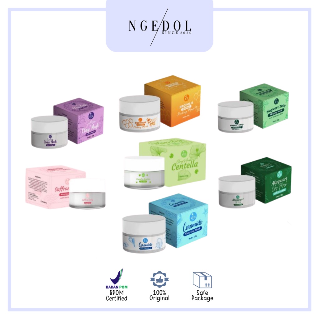 [BPOM] HIEL BEAUTY SLEEPING MASK & CLAY MASK // SAFFRON MUGWORT CENTELLA BY HIELBEAUTY