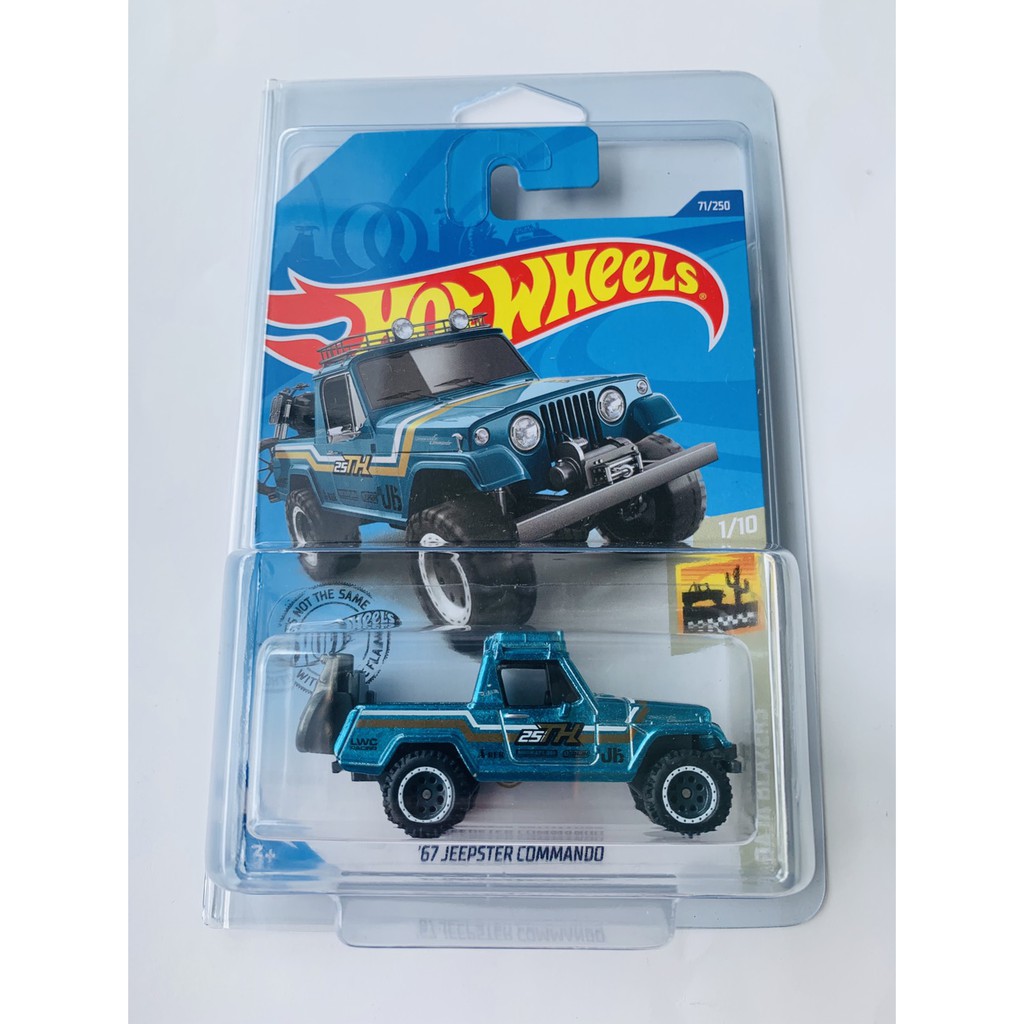 HOT WHEELS HOTWHEELS 67 JEEPSTER COMMANDO BIRU BAN KARET SUPER TREASURE HUNT LANGKA MURAH PROMO STH