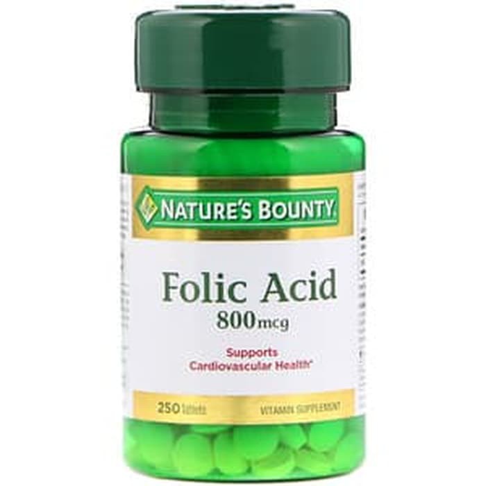 Nature S Bounty Folic Acid 800 Mcg 250 Tablets Indonesia