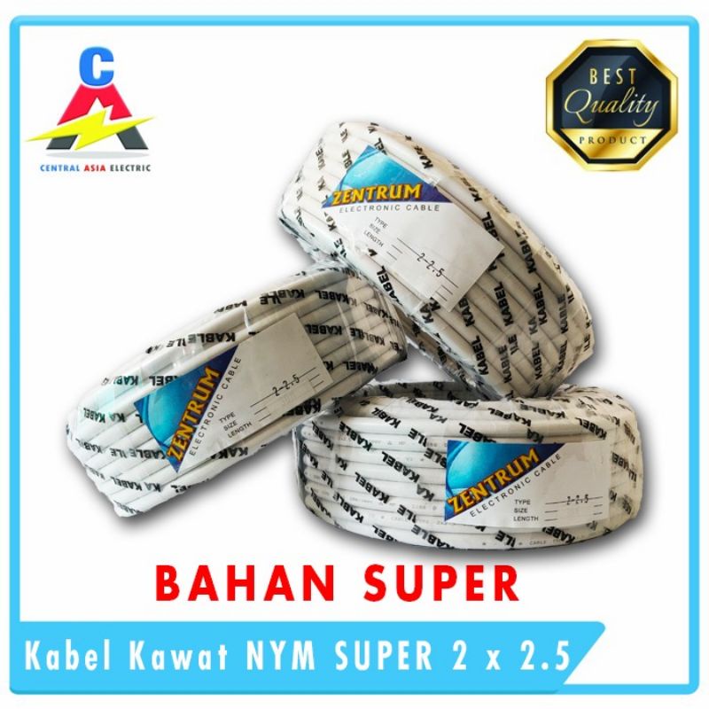 Kabel Listrik Kawat NYM Super 2 x 2.5 (50 Meter)