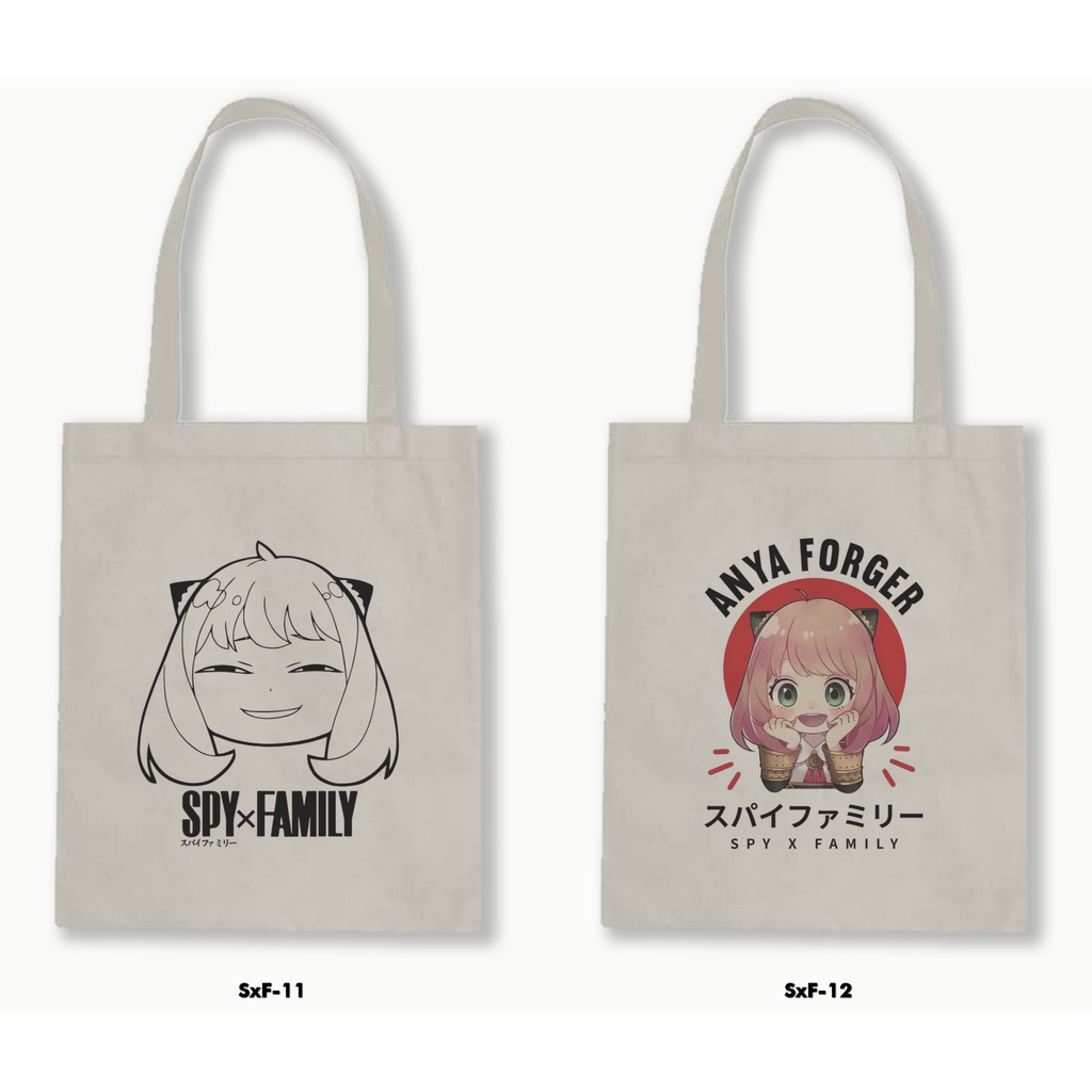 TOTE BAG BLACU - ANIME / MANGA - SPY X FAMILY .01