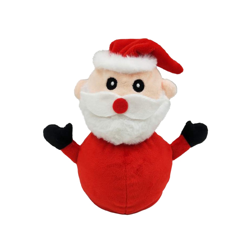 Mainan Boneka Santa Claus Model Sisi Ganda Bahan Plush Untuk Dekorasi Natal