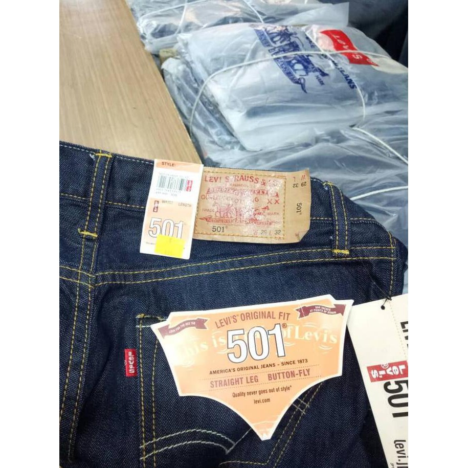 Di Obral Celana Levis 501 Original Garmen Black "Harga Promo"