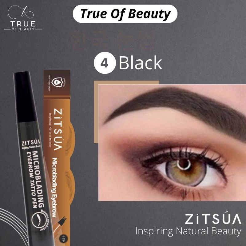 Pensil Alis Korean Tatto Pen 4-Tip Waterproof Microblading ZITSUA