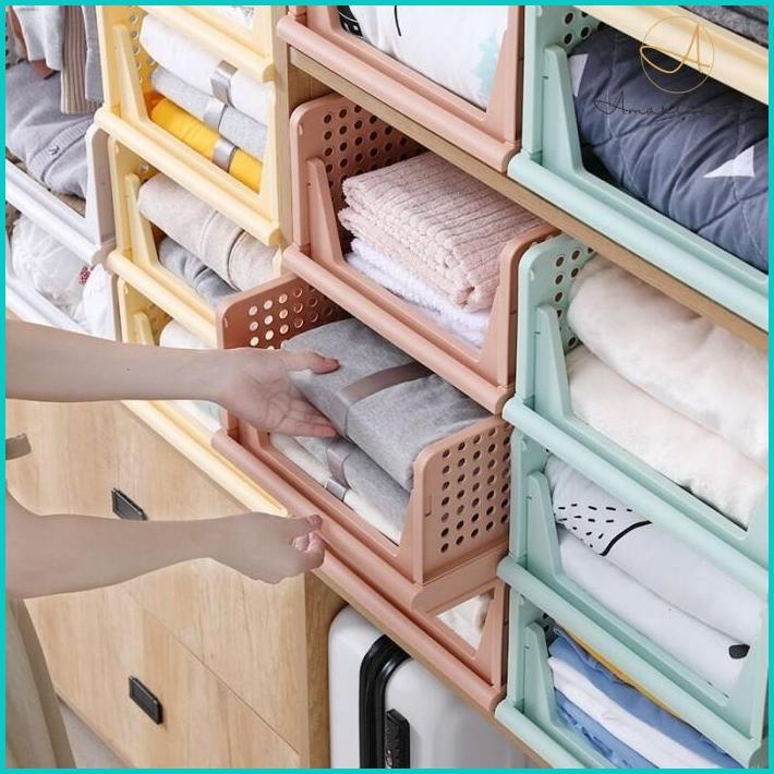 Ac - Rak Laci Lipat Rak Pakaian Lipat Rak Lemari Lipat Wadah Baju Serbaguna