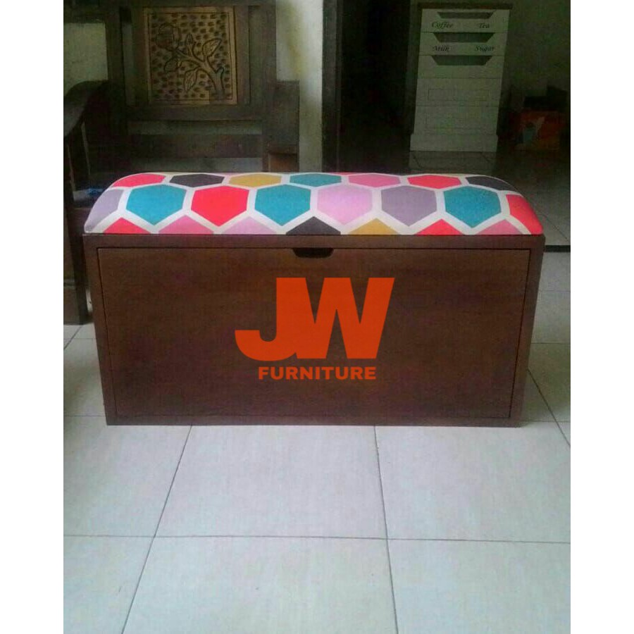 Rak sepatu portable / sofa bench minimalis - JW Furniture