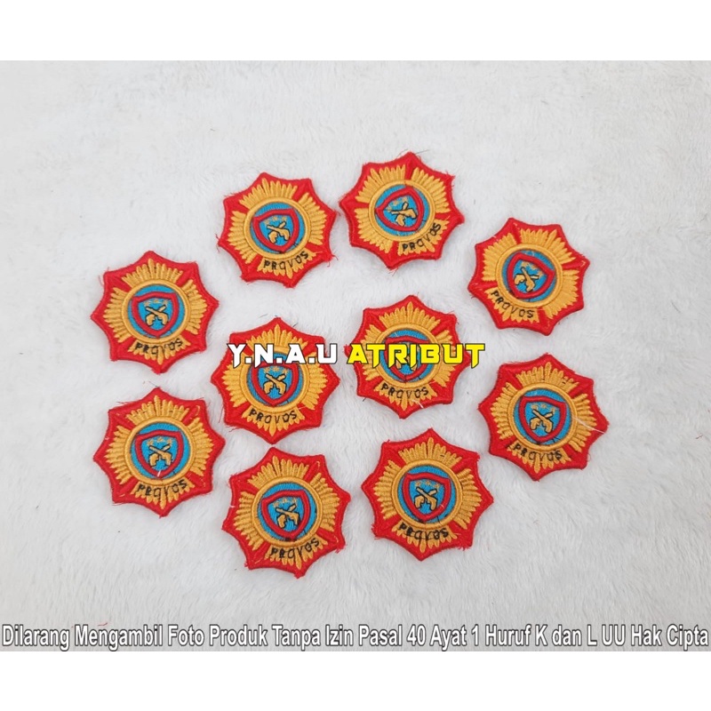 ATRIBUT PDL POLRI/PIN PDL RODA PROVOS BORDIR TIMBUL