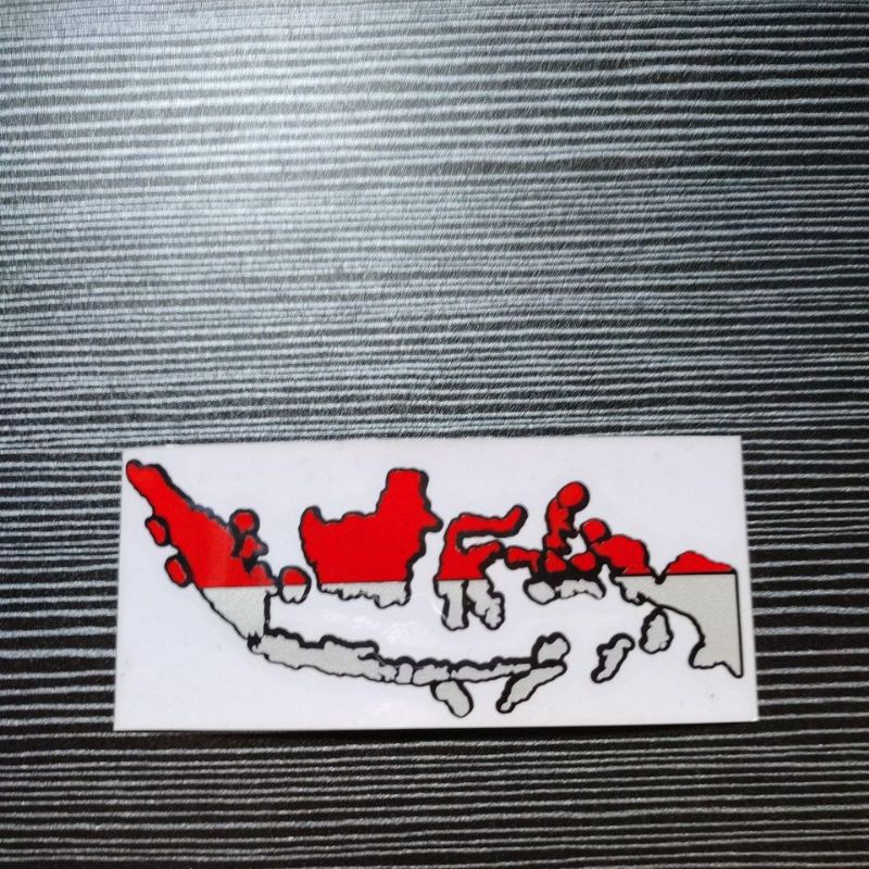 STICKER PETA MERAH PUTIH INDONESIA CUTTING