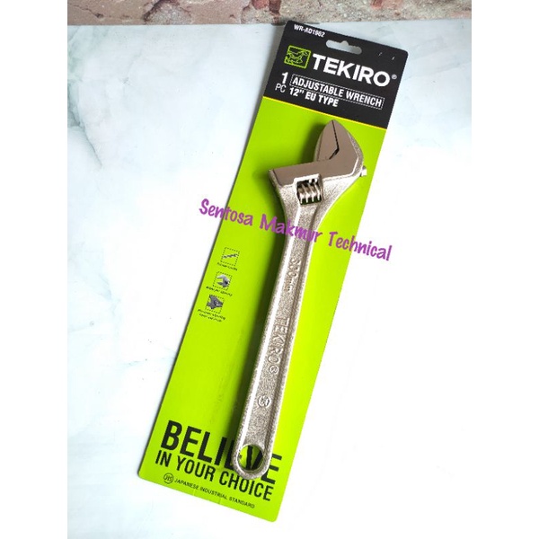 TEKIRO 12&quot; Kunci Inggris Adjustable Wrench 12 Inchi