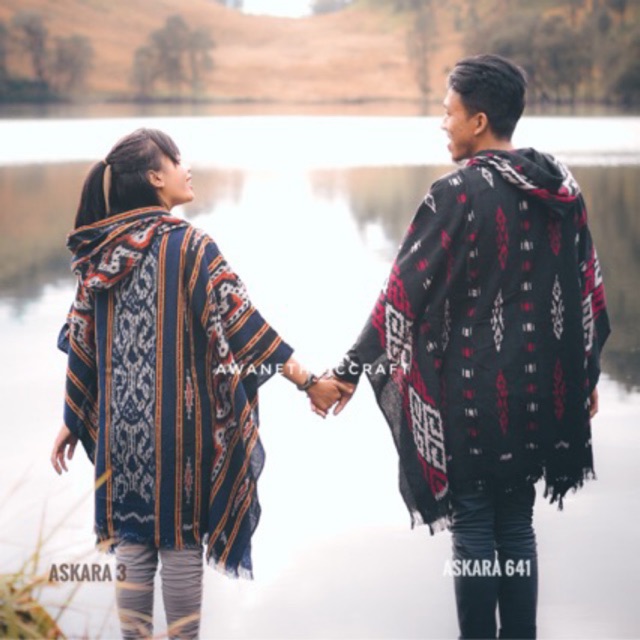 AEC ASKARA Outer Poncho Tenun Etnik (Unisex)
