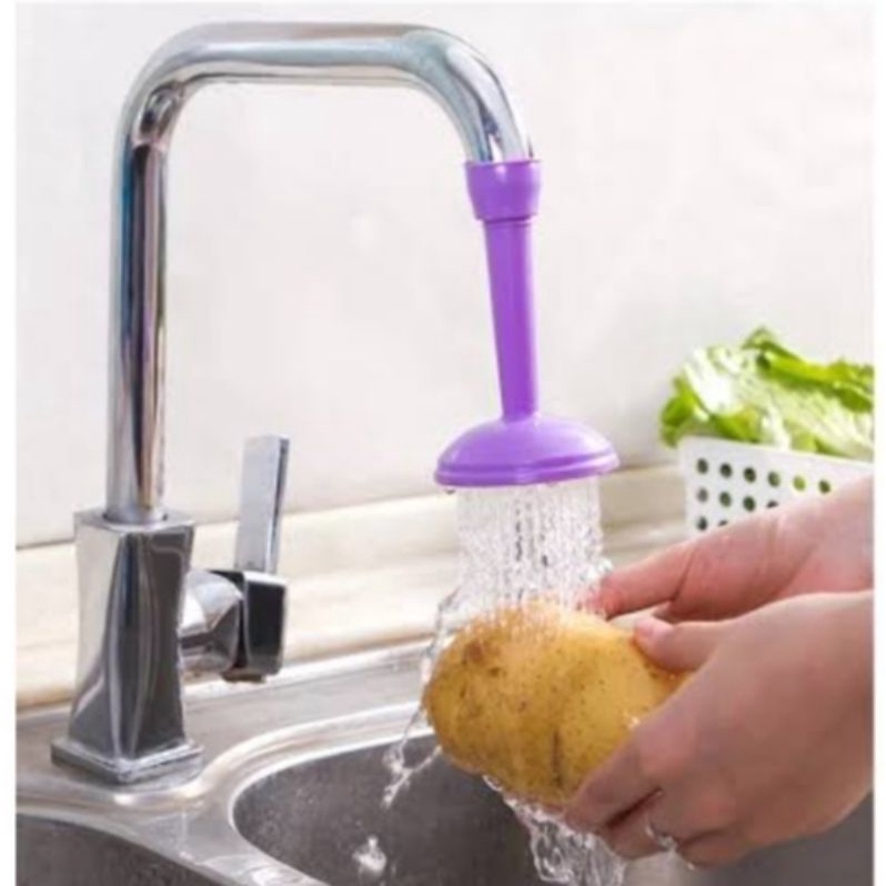 Sambungan Kran Air Wastafel Elastis Shower Kran Tambahan Dapur