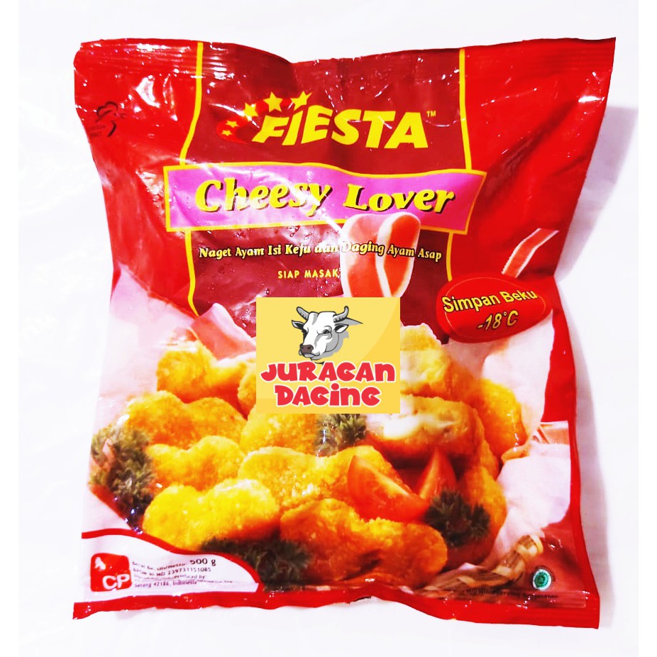 

Fiesta Cheesy Lover ( Nugget Ayam isi keju ) 400gr