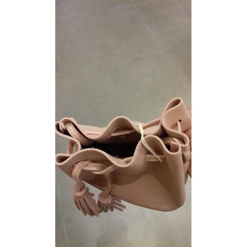Sale Tas Wanita Kulit Sintetis Miniso / Bucket Bag/ Tas Serut Original Buru Order
