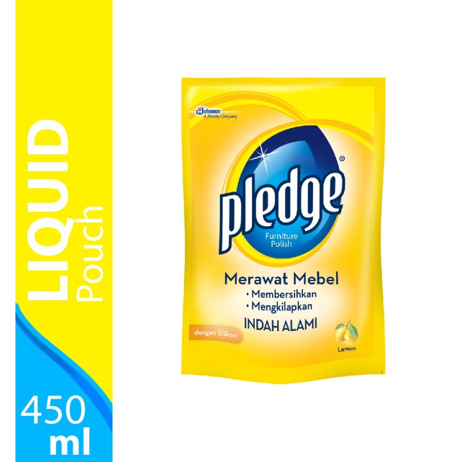 Pledge Liquid Refill 450 ml Lemon Pembersih Mebel Furniture Kayu