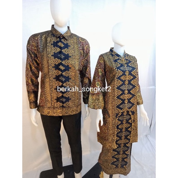 Original Couple Songket Khas Palembang Bahan Super Premium