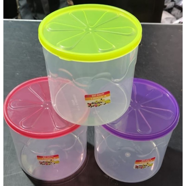 toples plastik/toples bening/toples makanan 1kg &amp; 1,5kg