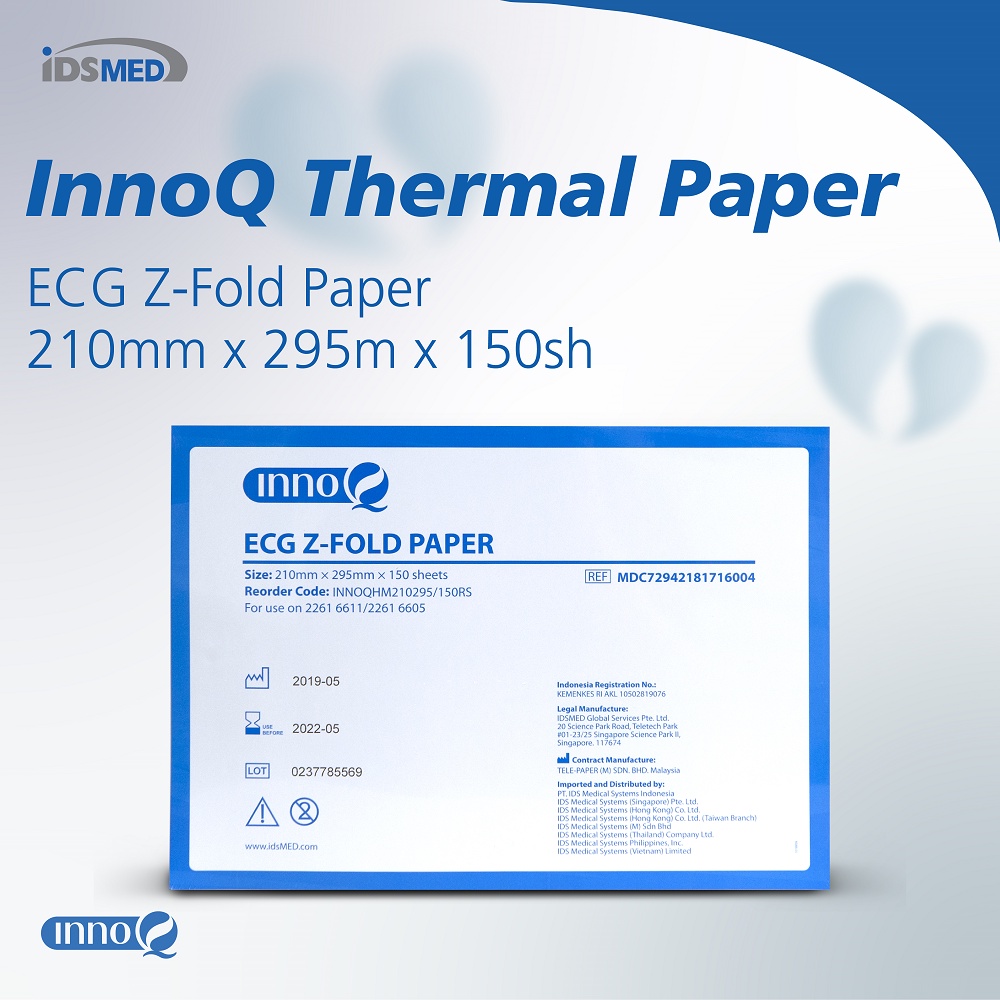 InnoQ ECG Z-Fold Paper 210mm x 295mm x 150sh