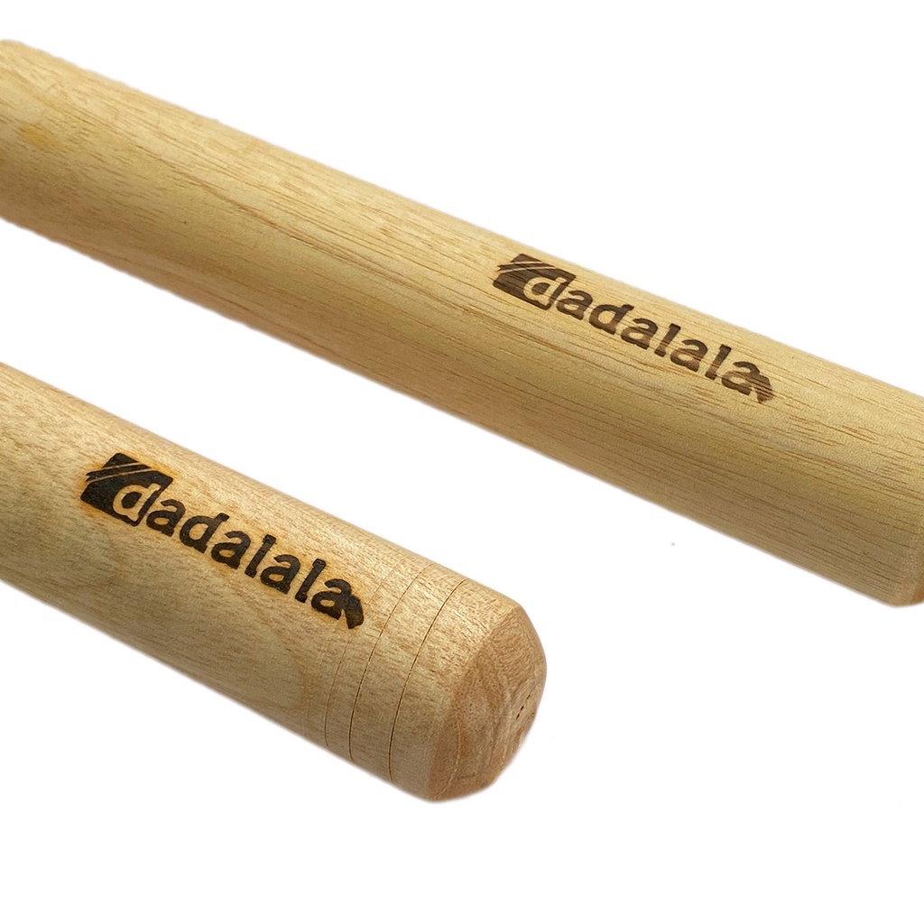 DADALALA Rolling Pin Adonan Kue Model Stick Ukuran Kecil 20 Cm Bahan Kayu Mahoni