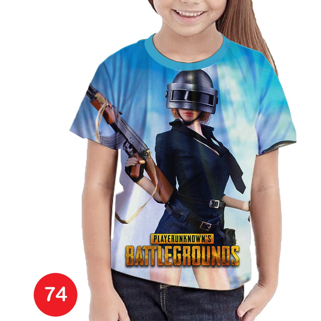 Kaos PUBG Game Battleground Games Anak Baju Anak Perempuan Lucu 74 Shopee Indonesia