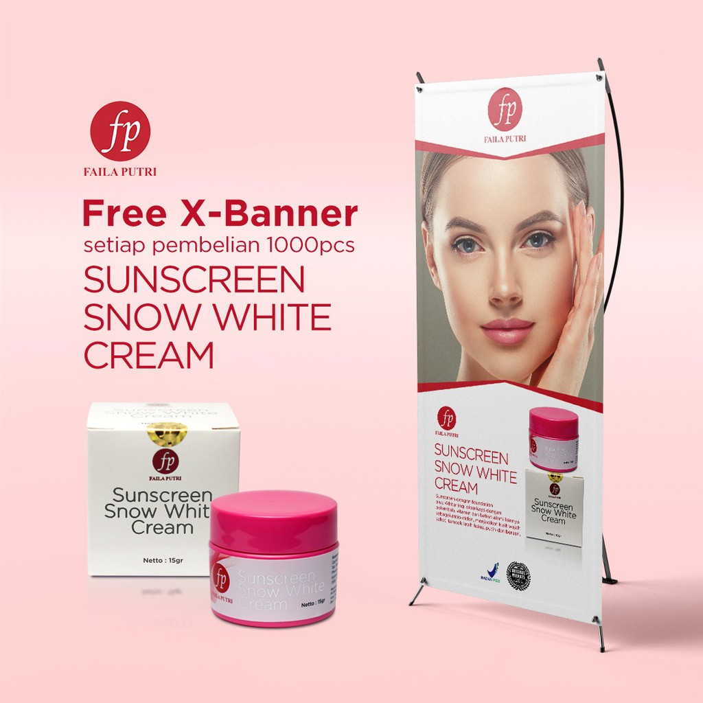 [BEST SELLER] Snow White Cream FAILA PUTRI BPOM - Sunblock FP Plus Foundation Glowing