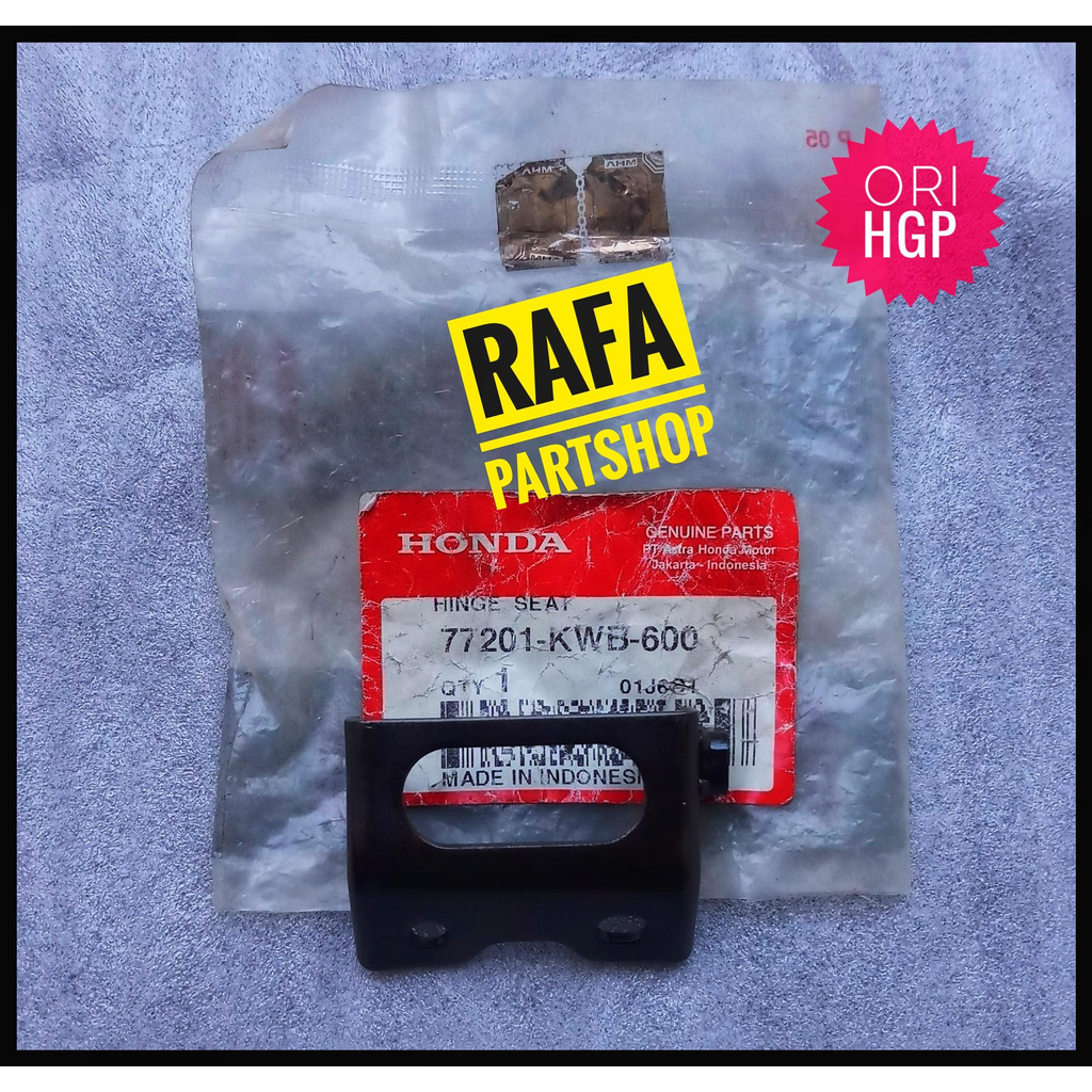Hinge Seat Plat engsel jok depan only Blade 110 Karbu 77201KWB600 ORI AHM