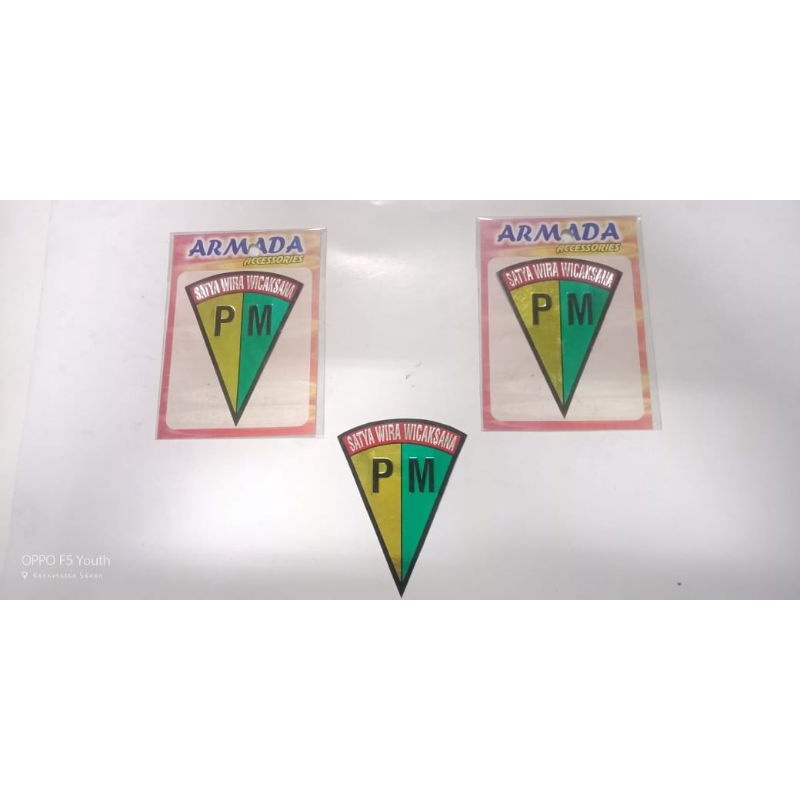 Stiker Kilap kaca Polisi Militer | Stiker motor Polisi Militer | Stiker Mobil Polisi Militer