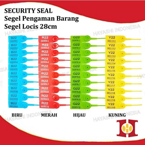 Segel Locis Security Seal Plastik Koper Panel Container Truk Bank Tag - 10pcs