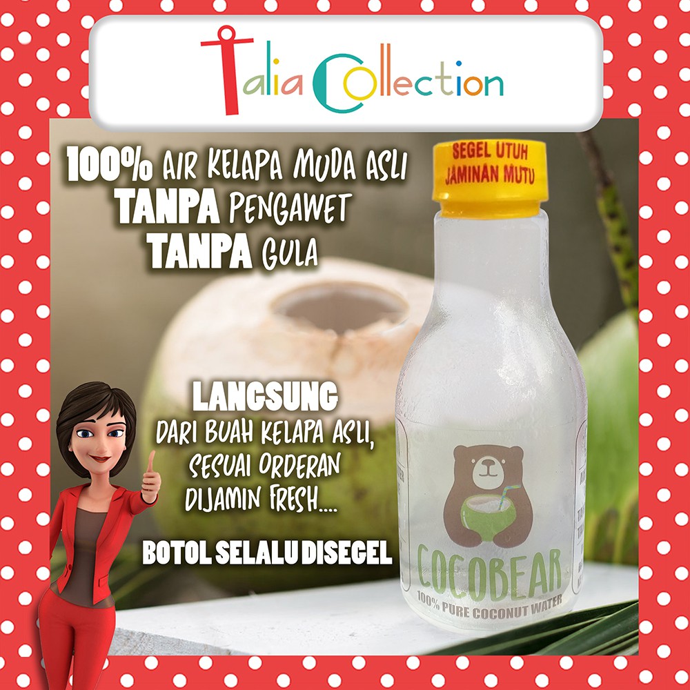 

Air Kelapa Muda Asli 100% TANPA PENGAWET TANPA GULA pure coconut water