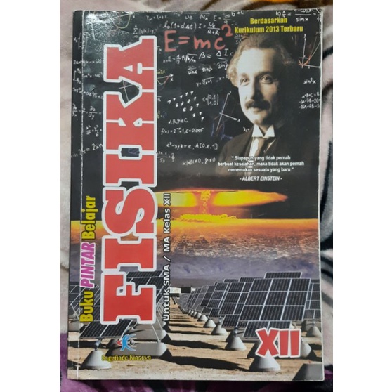PRELOVED BUKU PINTAR BELAJAR FISIKA SAGUFINDO KINARYA KELAS 12/ KELAS XII
