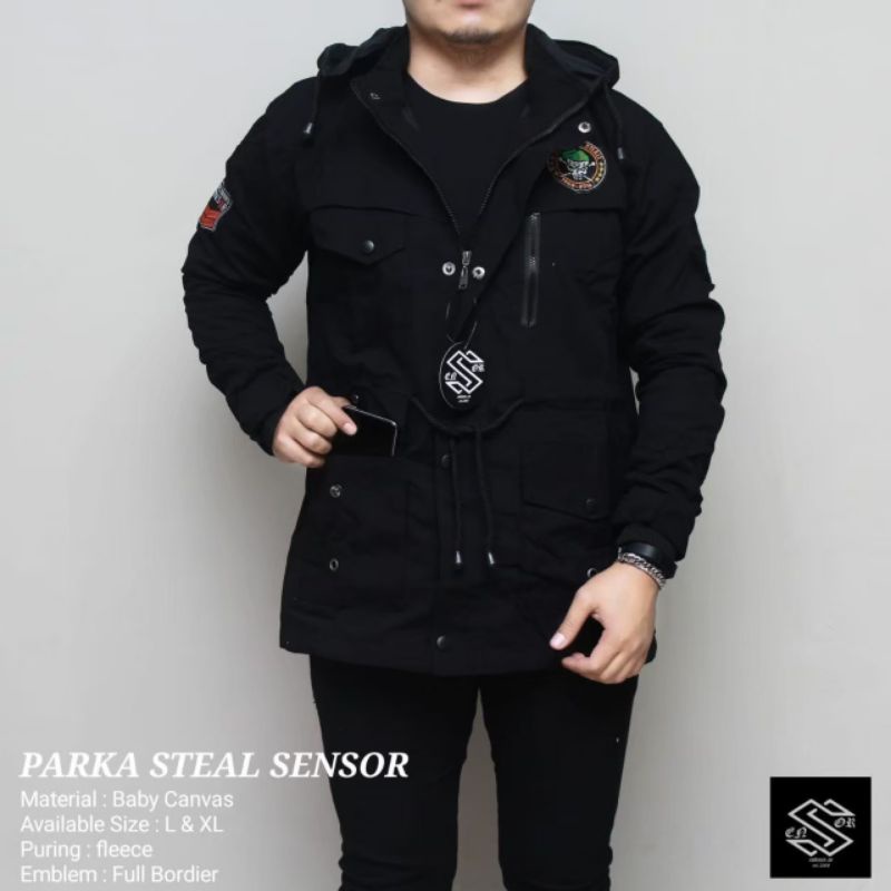 Jaket Pria / Jaket Parka Justine Pria Original Sensor