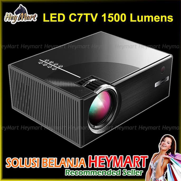 Mini Proyektor Led C7 Tv Tuner Infokus Nobar Projector Bola Vs C6 Uc46