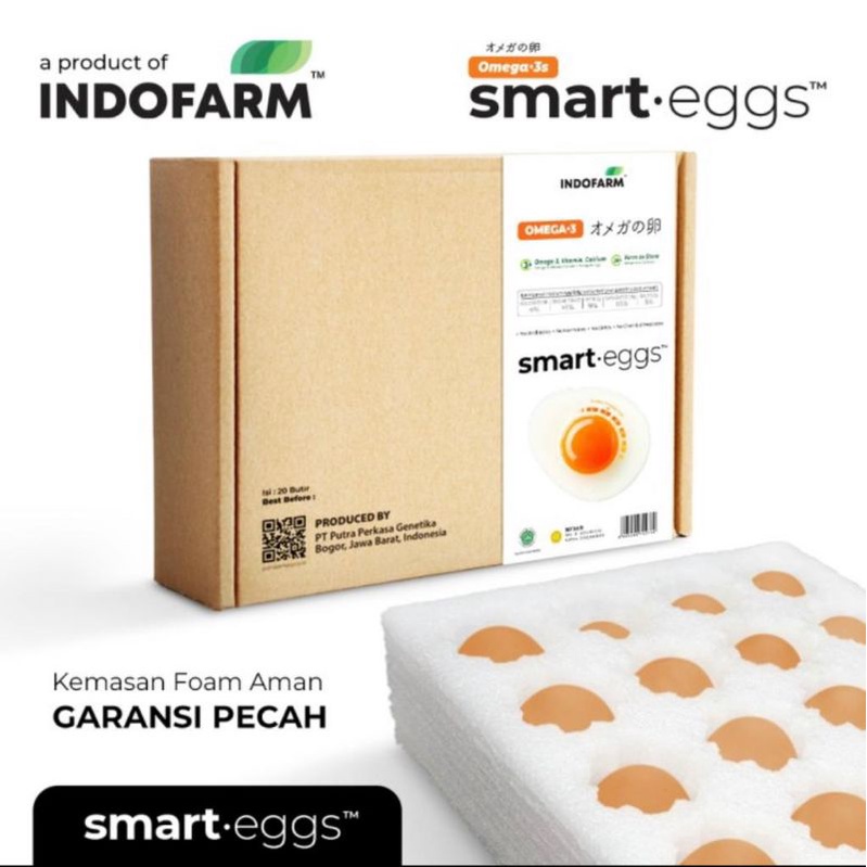 

Telur Omega 3 Organik - INDOFARM Smart Eggs