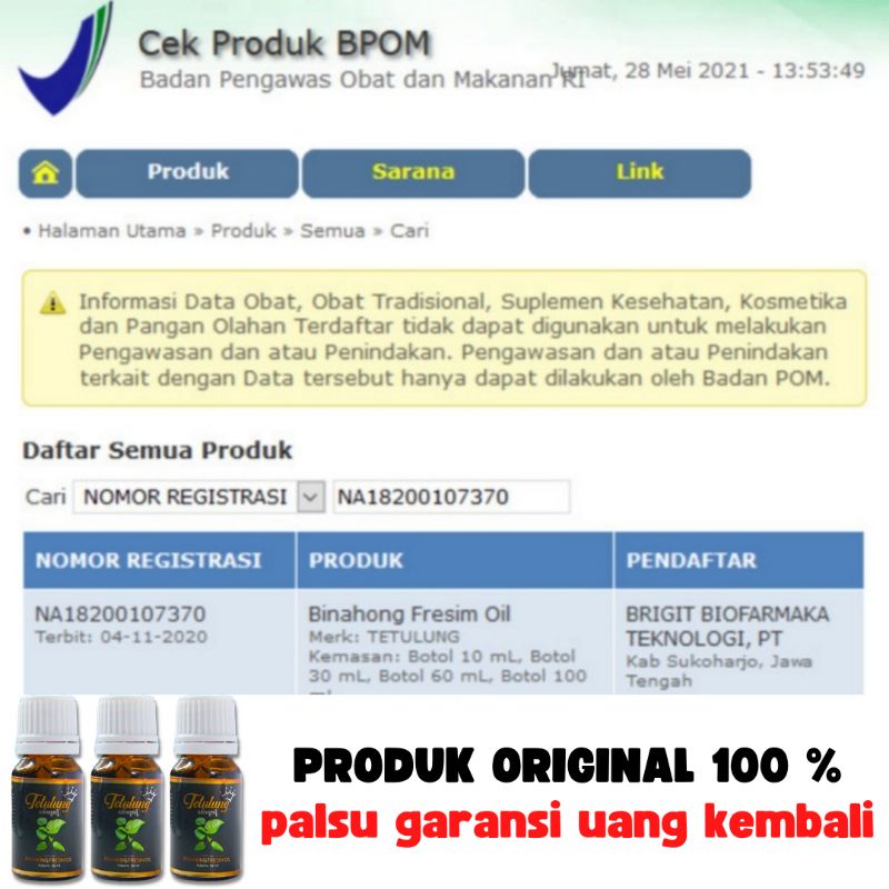 Tetulung Binahong Oil 10 ml & 60 ml Obat Gatal Di Selangkangan Paling Ampuh - Obat Gatel Kulit Selangkangan - Obat Oles Selangkangan Gatal dan Lecet - Salep Obat Gatal Selangkangan Berjamur Kurap Eksim Hitam Ampuh BPOM-5