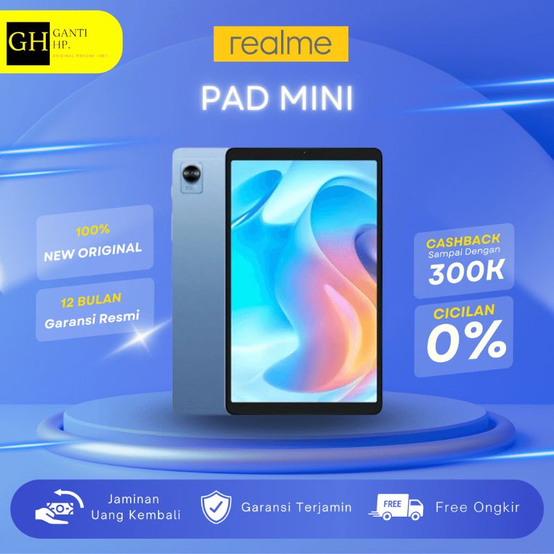 Realme Pad Mini | 4G | 4GB + 64GB | Ultra Slim Design 7.6